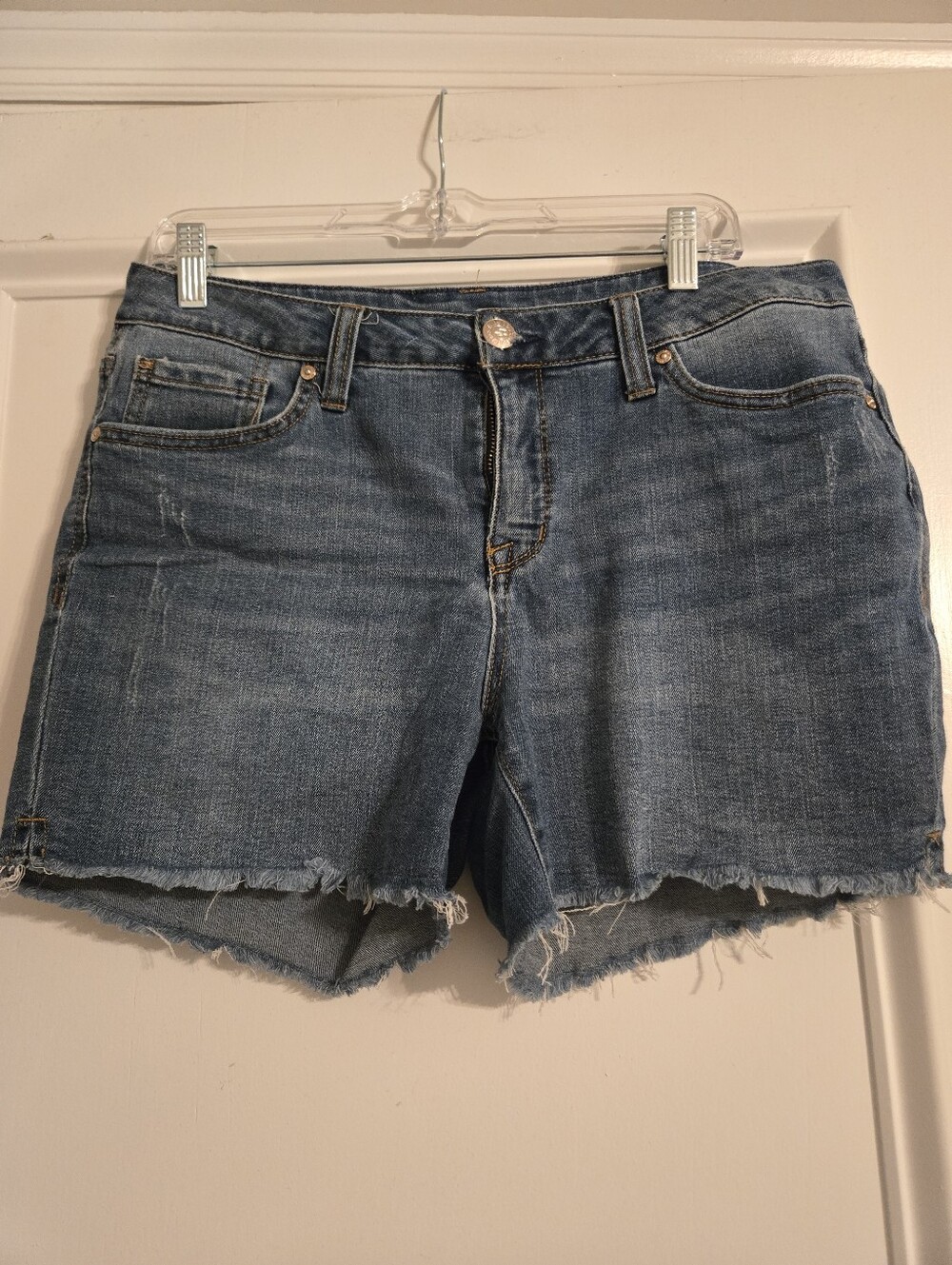 Seven Blue Denim Cutoff Shorts - Women